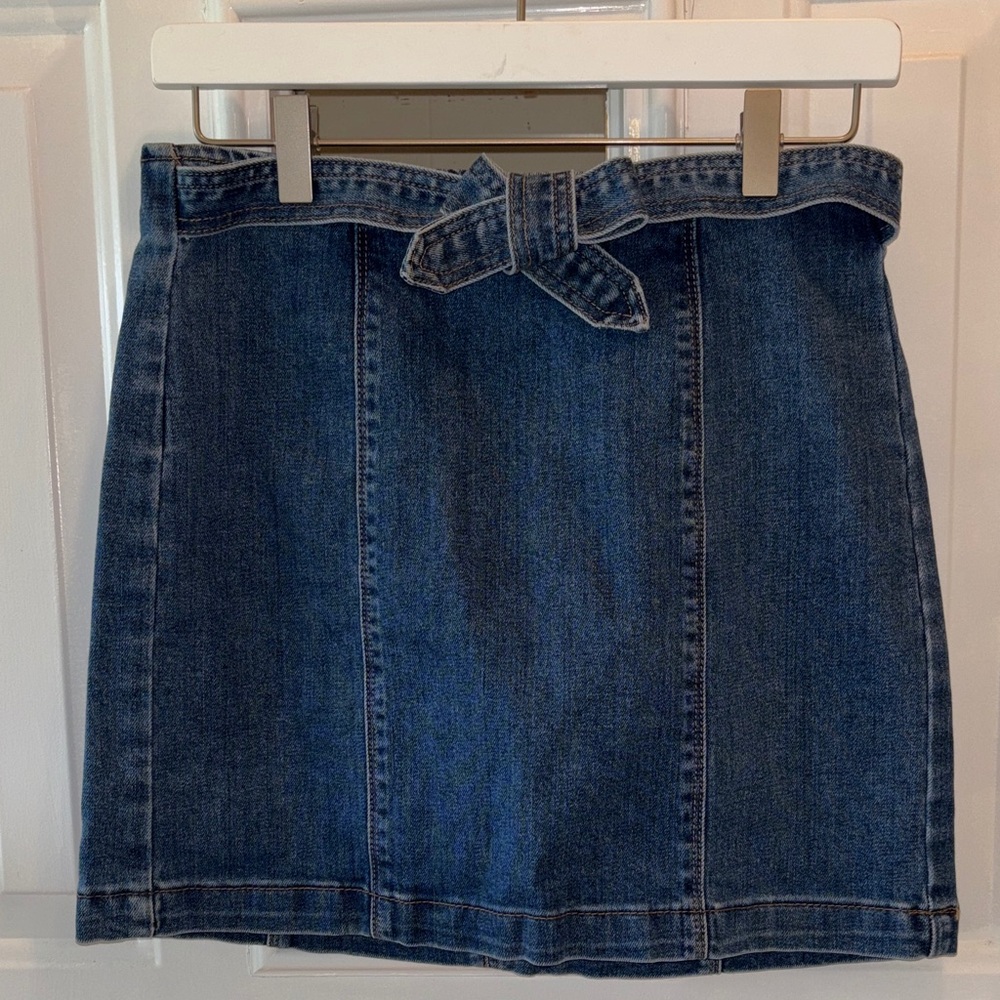 PacSun Dark Blue Denim Mini Skirt Pencil Skirt Sz 27 EUC
